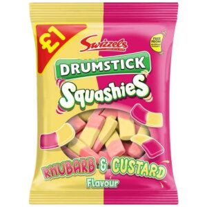 Swizzels Drumstick Squashies Rhubarb & Custard 120g