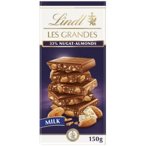 Lindt Les Grandes Milk 33% Nougat-Almonds