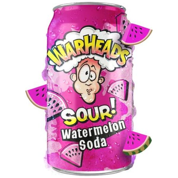 Warheads Sour! Watermelon Soda 330ml - Bilde 2