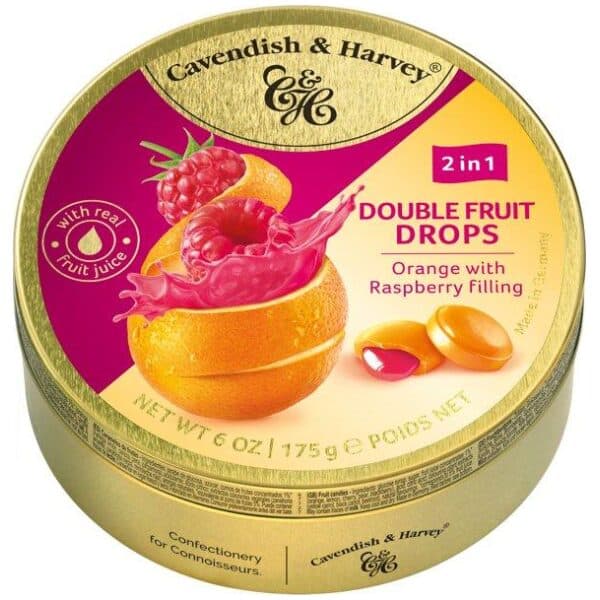 Cavendish & Harvey Orange with Raspberry filling