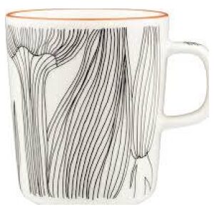 Marimekko krus 0,25L Kukat Puhkeat muki, White, Black, Green