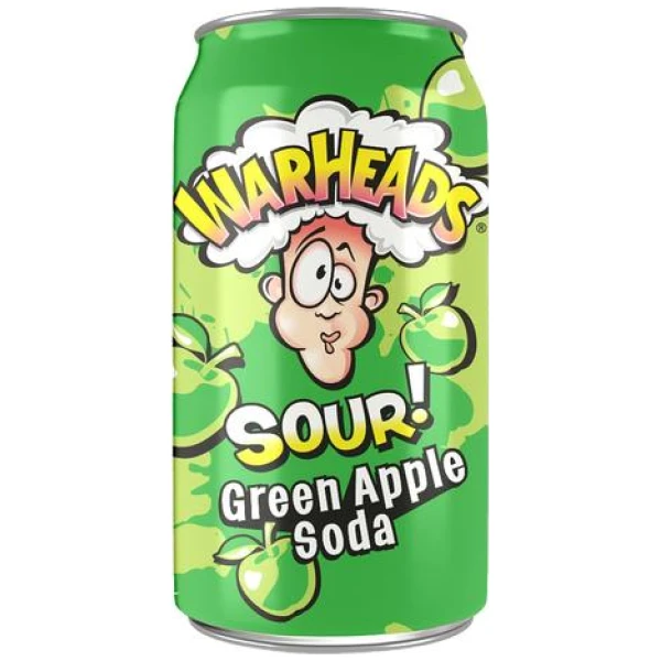 Warheads Sour! Green Apple Soda 330ml