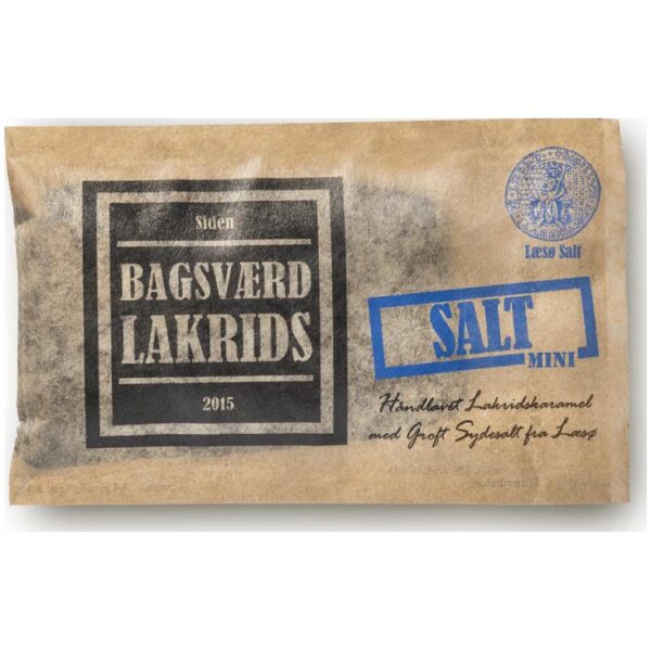 Bagsværd Lakrids Lakrisplate Liten - Salt 40g