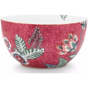 Pip Studio Skål 12cm Flower Festival Dark Pink