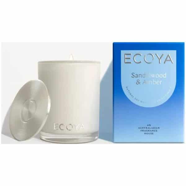 Ecoya Mini Madison Duftlys Sandalwood & Amber
