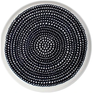 Marimekko asjett Ø20cm Siirtolapuutarha white, black räsymatto