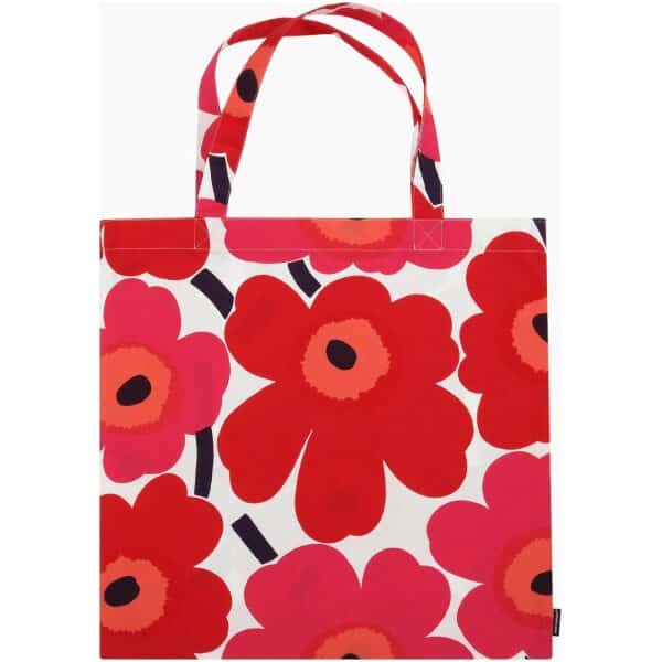 Marimekko tøynett Pieni Unikko white, red