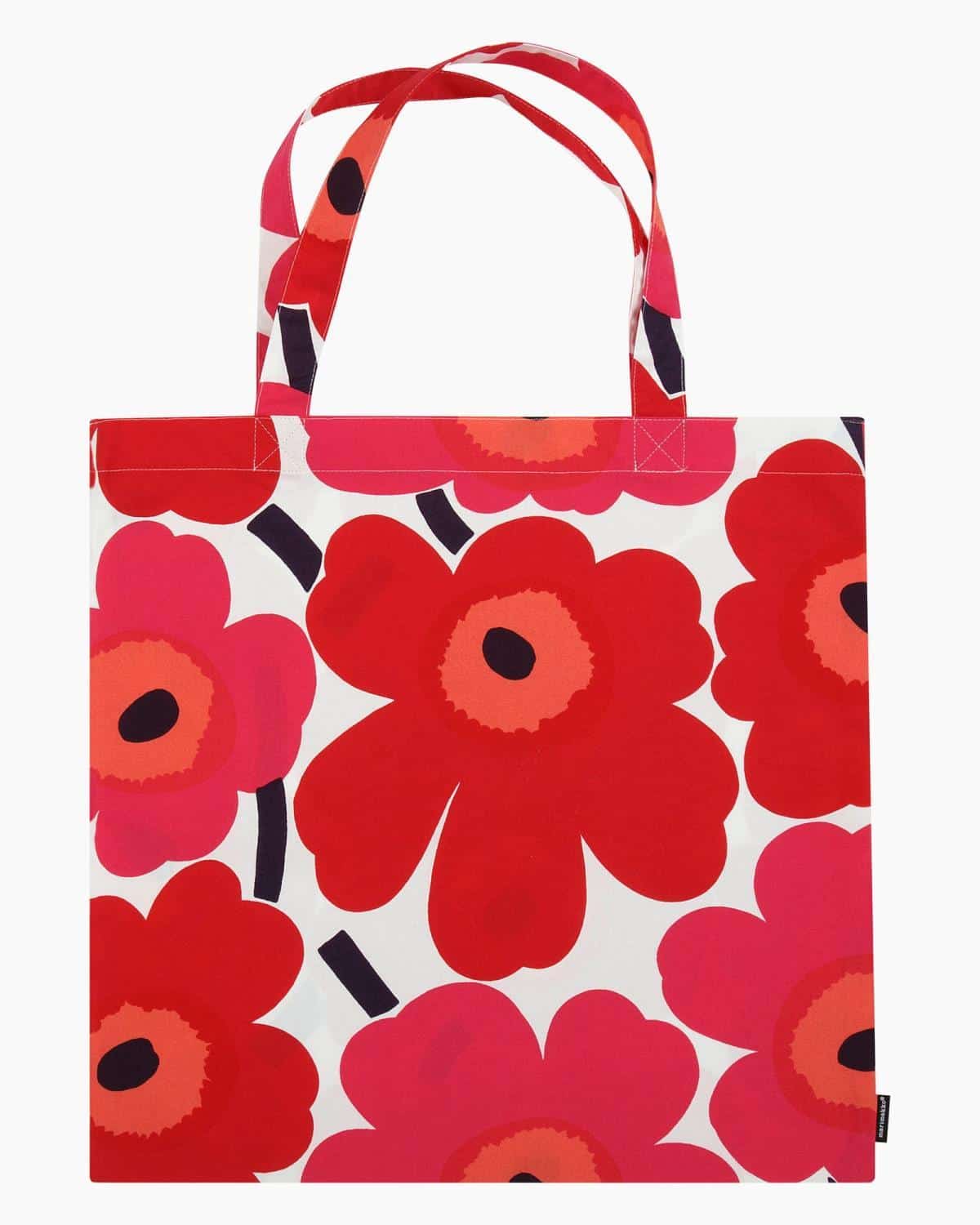Marimekko tøynett Pieni Unikko white, red