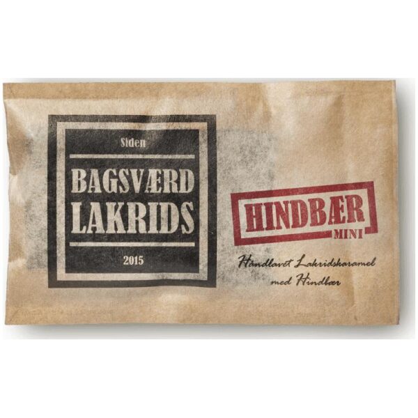 Bagsværd Lakrids Lakrisplate Liten - Hindbær 40g