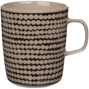 Marimekko krus 0,25L Siirtolapuutarha terra, black