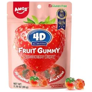 Fruit Gummy Strawberry Burst 65g