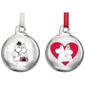 Mummi julekuler små Hjerte og Snøfnugg 2pk