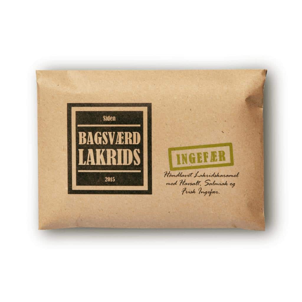 Bagsværd Lakrids Lakrisplate Ingefær 160g