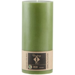 ECO 100% stearinlys 7x15cm skogsgrønn