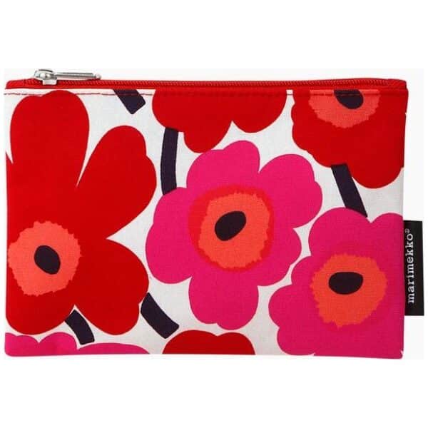 Marimekko Sminkeveske Unikko Rød/Rosa