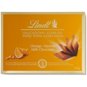 Lindt Thins Milk Orange 125gr