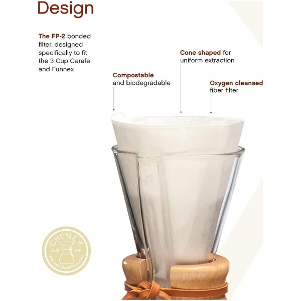 Chemex Classic Filter 3 Kopper - Bilde 2