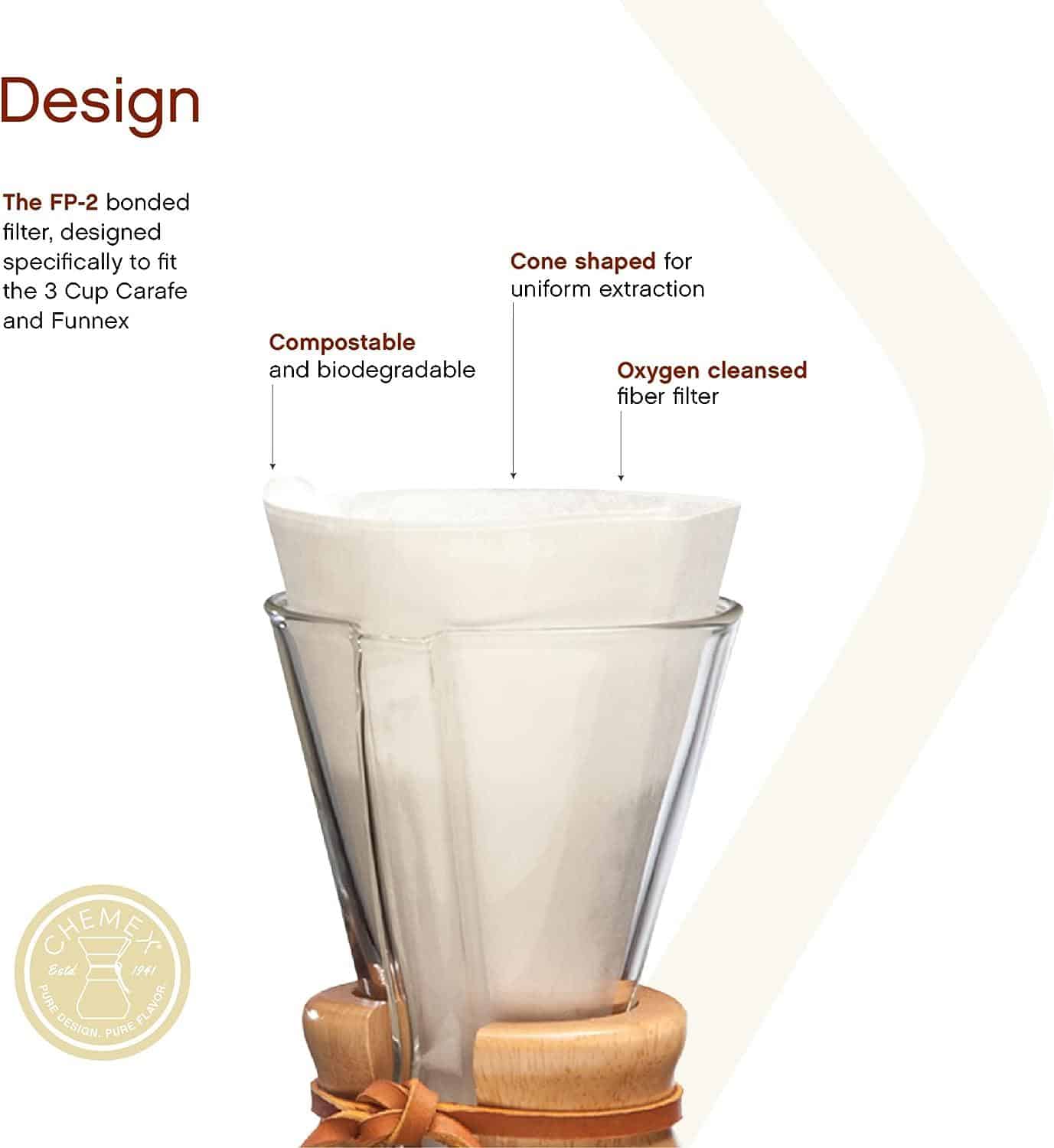 Chemex Classic Filter 3 Kopper - Bilde 2
