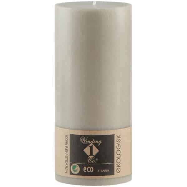 ECO 100% stearinlys 7x15cm hør