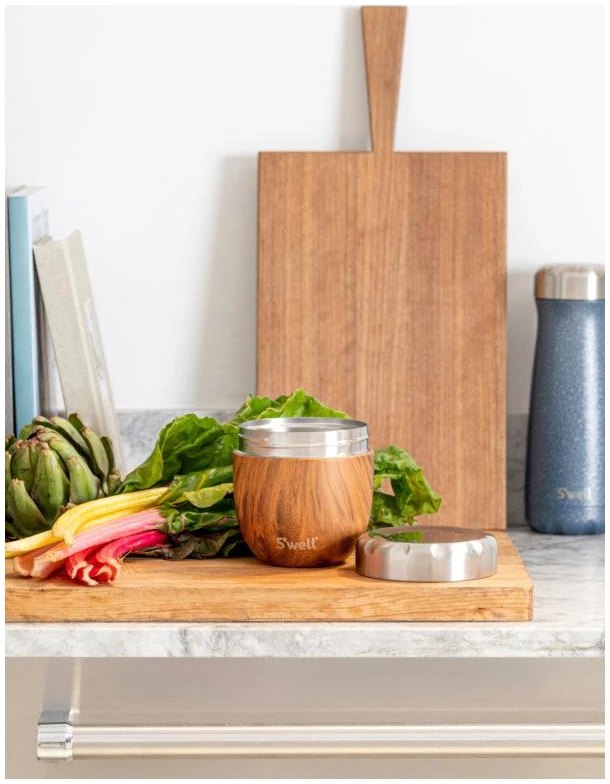 S'well Eats matboks 473 ml Teakwood - Bilde 2