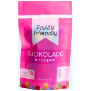 Fruity Friendly Sjokolade Knapper Sukkerfri