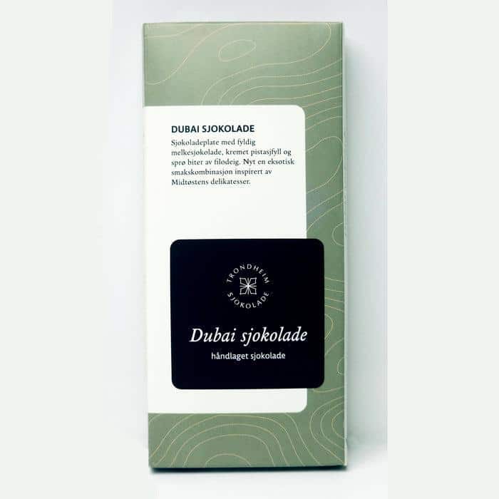 Håndlaget Dubai Sjokolade 105gr
