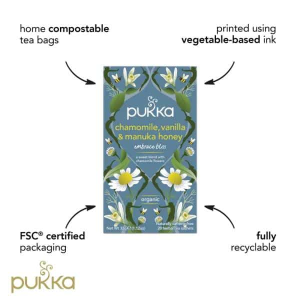 Pukka Chamomile, Vanilla & Manuka Honey organic - Bilde 2