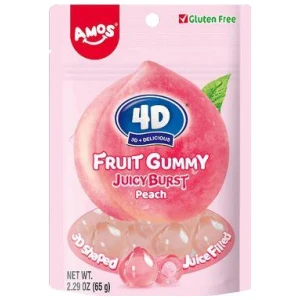 Fruit Gummy Peach Burst 65g