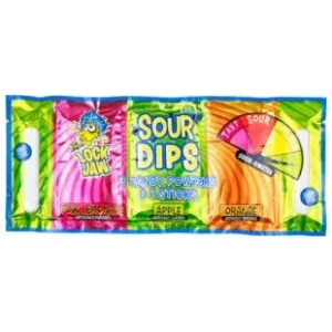 Sour Dips 3 Candy Powders & 2 Sticks