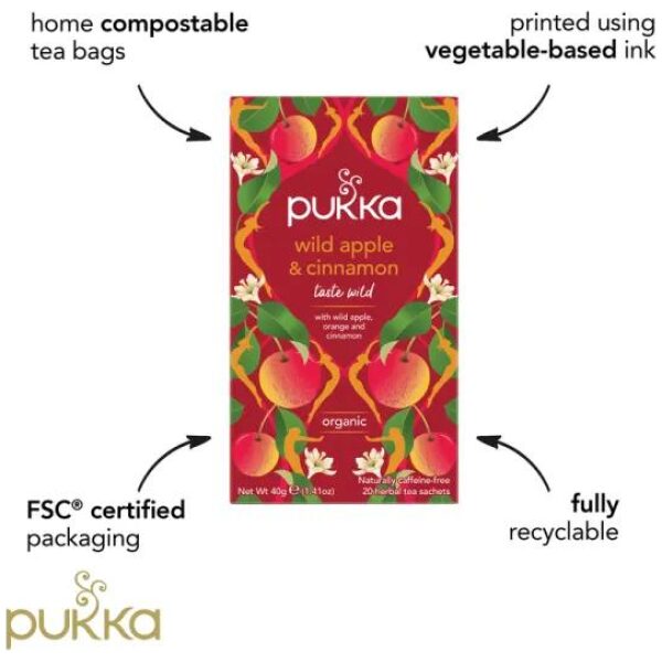 Pukka Wild Apple & Cinnamon organic - Bilde 4