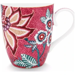 Pip Studio Krus Stor 350ml Flower Festival Pink