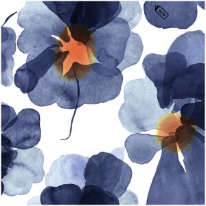 Marimekko servietter kaffe Valssi Blå