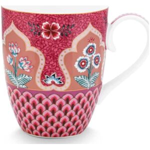 Pip Studio Krus Stor 350ml Flower Festival Scallop