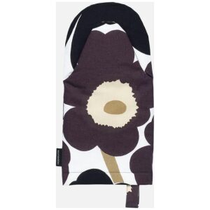 Marimekko grytevott Pieni Unikko svart og brun