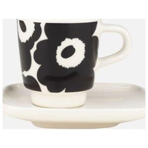 Marimekko Espressokopp og -tallerken svart