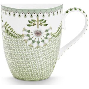 Pip Studio Krus Stor 350ml Lily&Lotus Tiles Lys Grønn