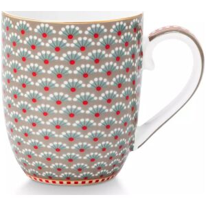 Pip Studio Krus Liten 145ml Blomster Fest Mørk Rosa
