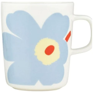 Marimekko krus 0,25L Juhla Unikko Hvit/Blå