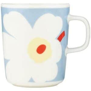 Marimekko krus 0,25L Juhla Unikko Blå/Hvit