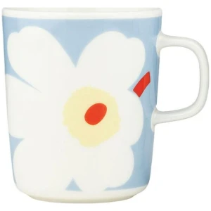 Marimekko krus 0,25L Juhla Unikko Blå/Hvit