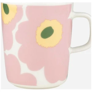Marimekko krus 0,25L Unikko White/Pink/Yellow
