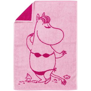 Mummi håndkle 30x50cm Snorkfrøken rosa
