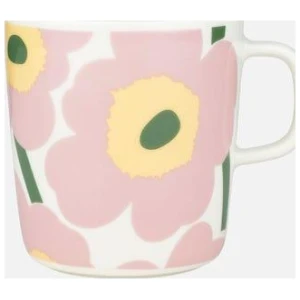 Marimekko krus 0,4L Unikko White/Pink/Yellow