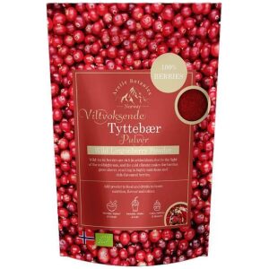 Viltvoksende Tyttebær Pulver 50g