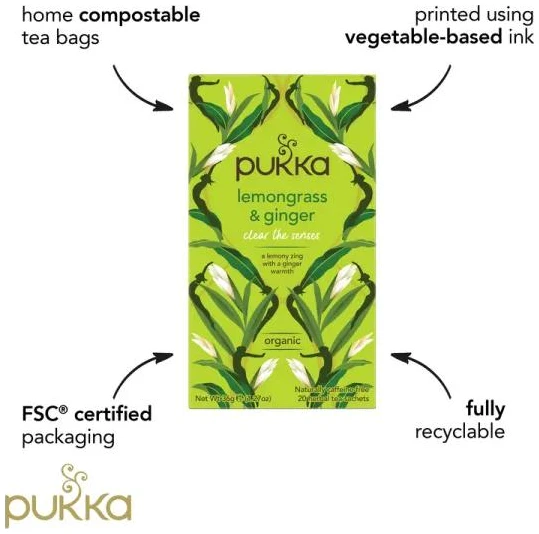 Pukka Lemongrass & Ginger organic - Bilde 4