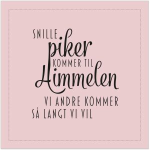 Servietter Lunsj "Snille piker.."