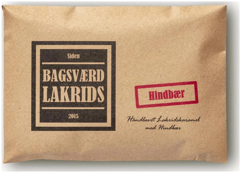 Bagsværd Lakrids Lakrisplate Hindbær 160g