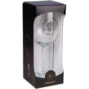 Vinglass "Så går det rundt oppi hodet på meg" 480ml
