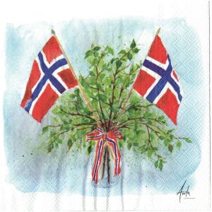 IHR 17. Mai-Stemning Servietter Lunsj