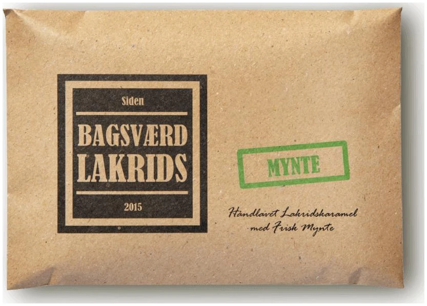 Bagsværd Lakrids Lakrisplate Mynte 160g